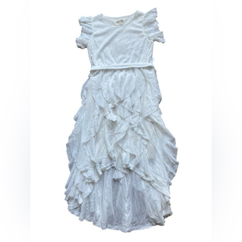 Joyfolie mia joy Rosa ivory hi/low dress size 12.